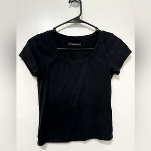 Women's - A&F Black Crop Tee - XS